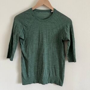 NWOT Sweaty Betty Green Dharana Yoga Top